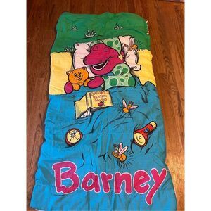 Barney USA Bedtime stories sleeping bag 30"x57" rn#30517